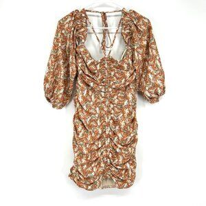 Luxxel Dress Off The Shoulder Multicolor Printed Mini NWT